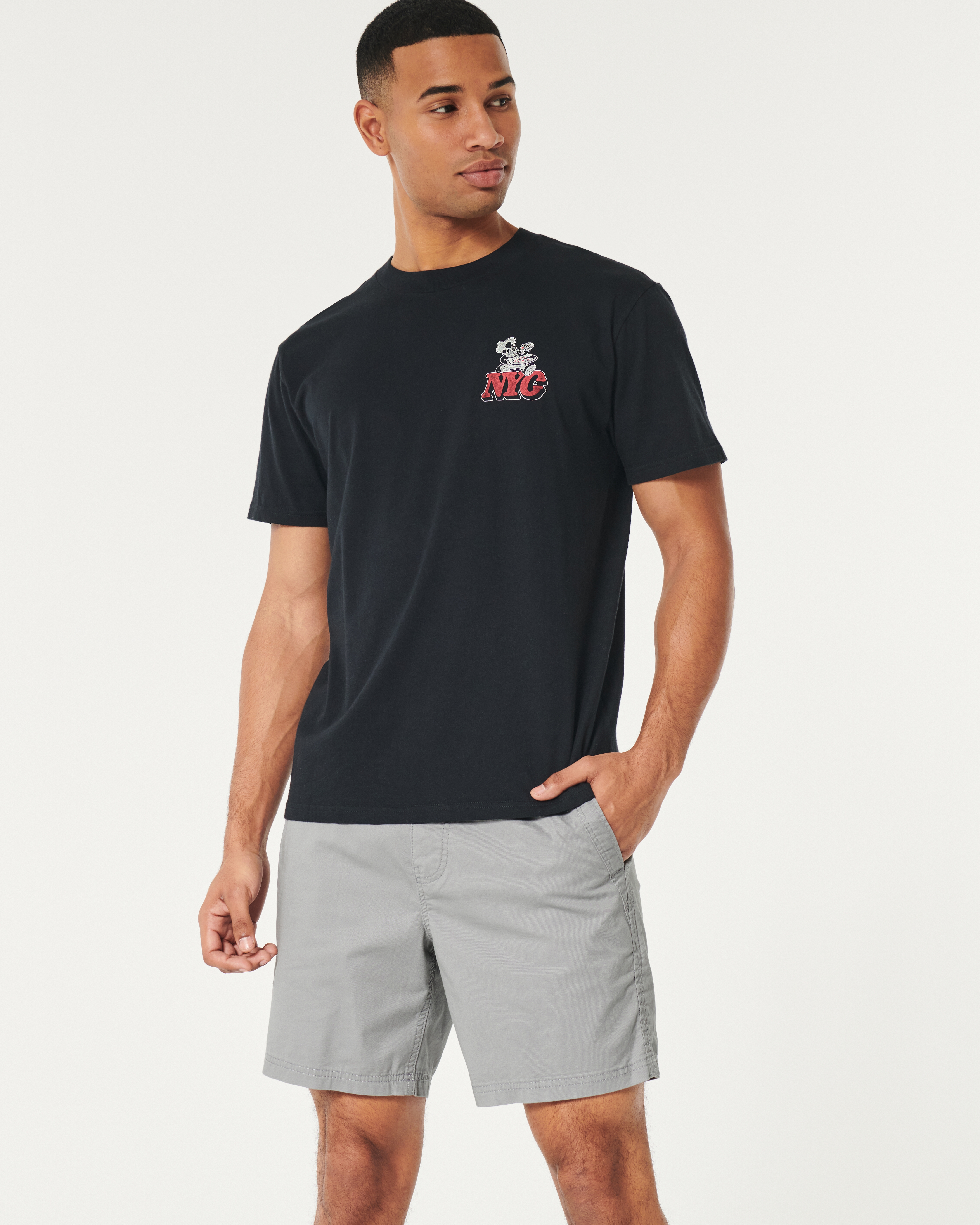 Twill Pull-On Shorts 7