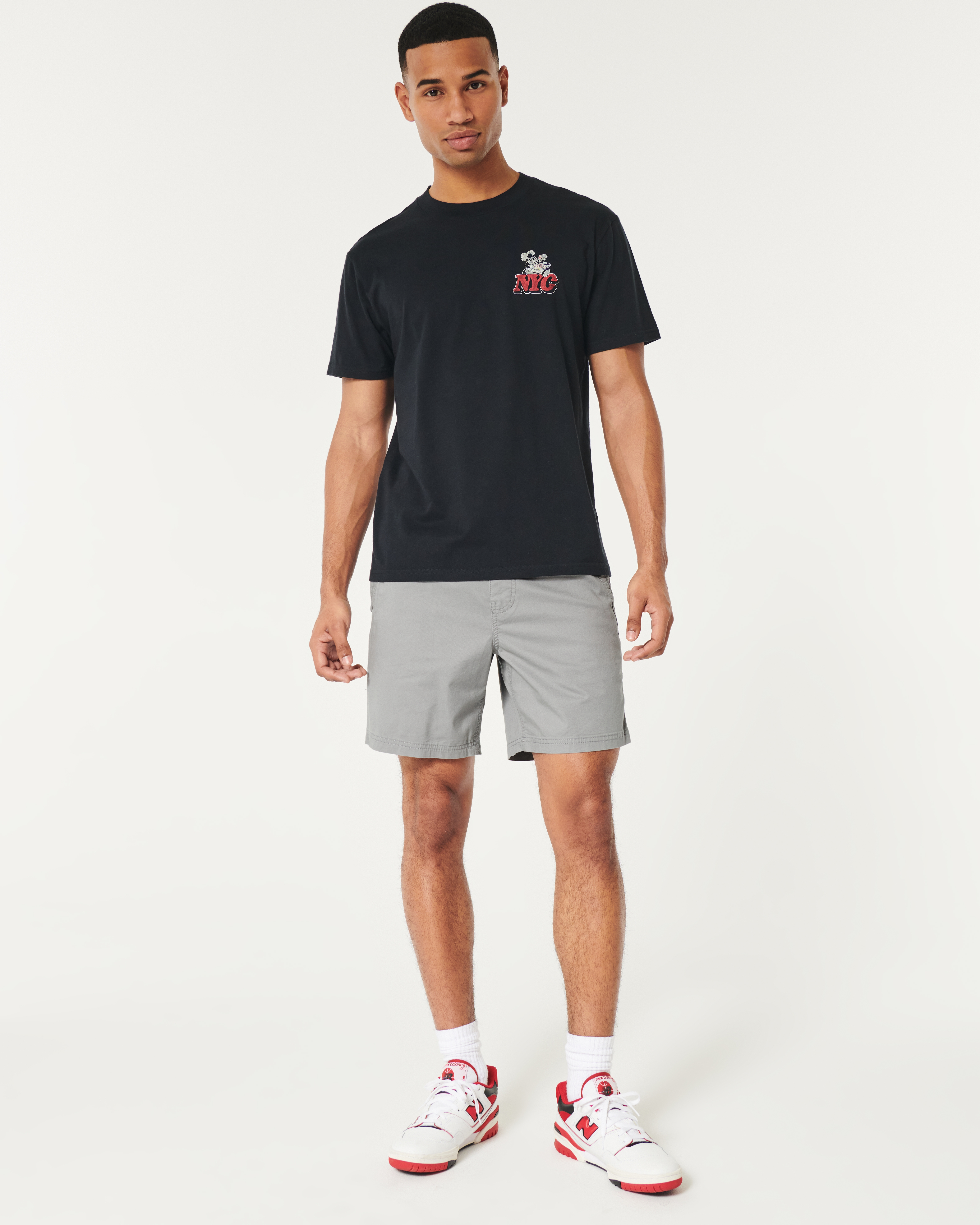 Twill Pull-On Shorts 7