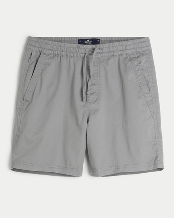 Hombres Twill Jogger Shorts 7