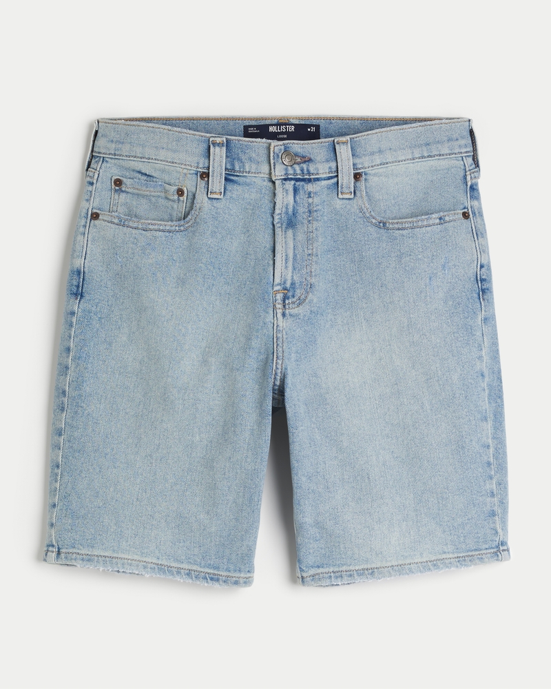 Hollister Solid Blue Denim Shorts Size 11 - 73% off