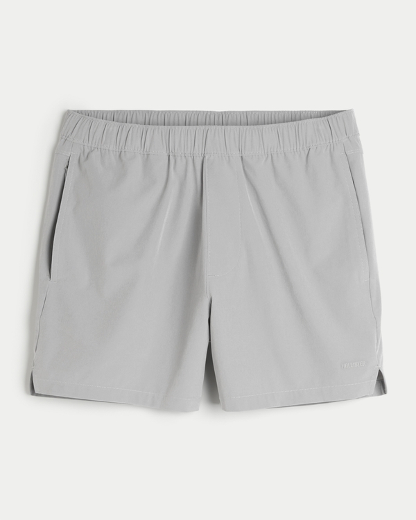 Hybrid Active Shorts 5", Light Grey