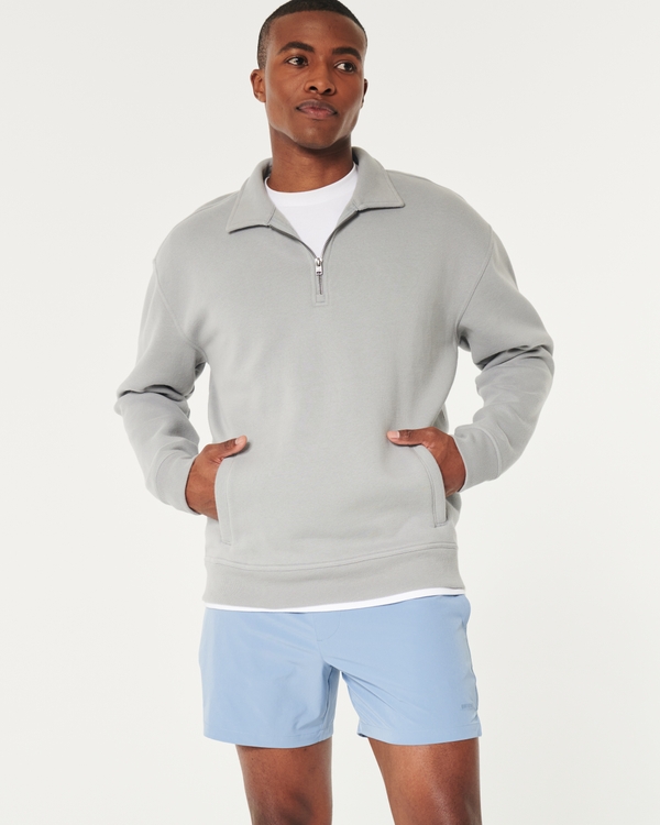 Old Navy Dynamic Fleece 9” Shorts Light Heather Gray Mens Size