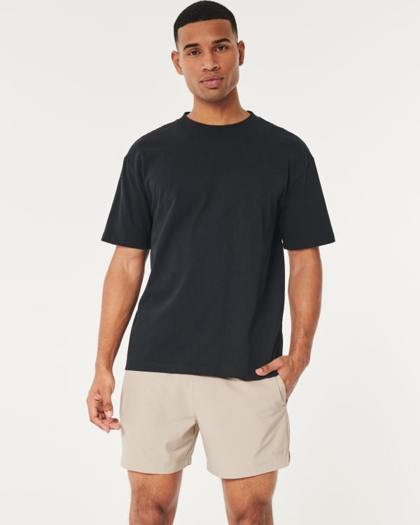 Hollister Co. TECH LOGO - Shorts - black 