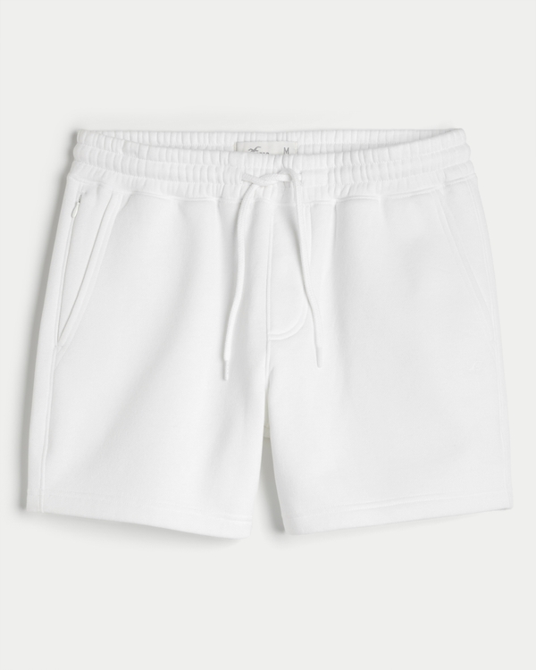 Fleece Icon Shorts 5", White