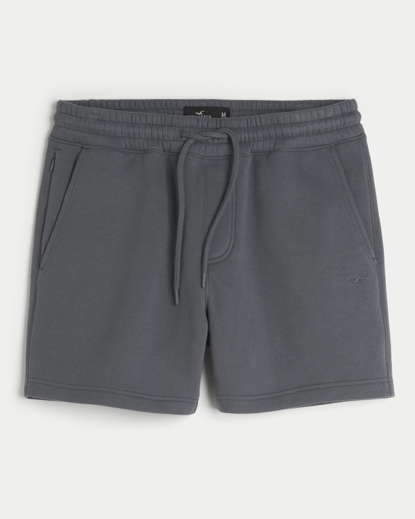 Fleece Icon Shorts 5", Dark Grey