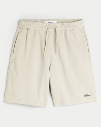 Men s Baggy Terry Logo Shorts Men s Sale HollisterCo
