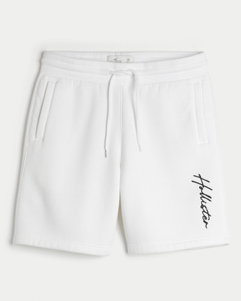Men's Fleece Logo Shorts 9" | Men's 40% Off Select Styles | HollisterCo.com