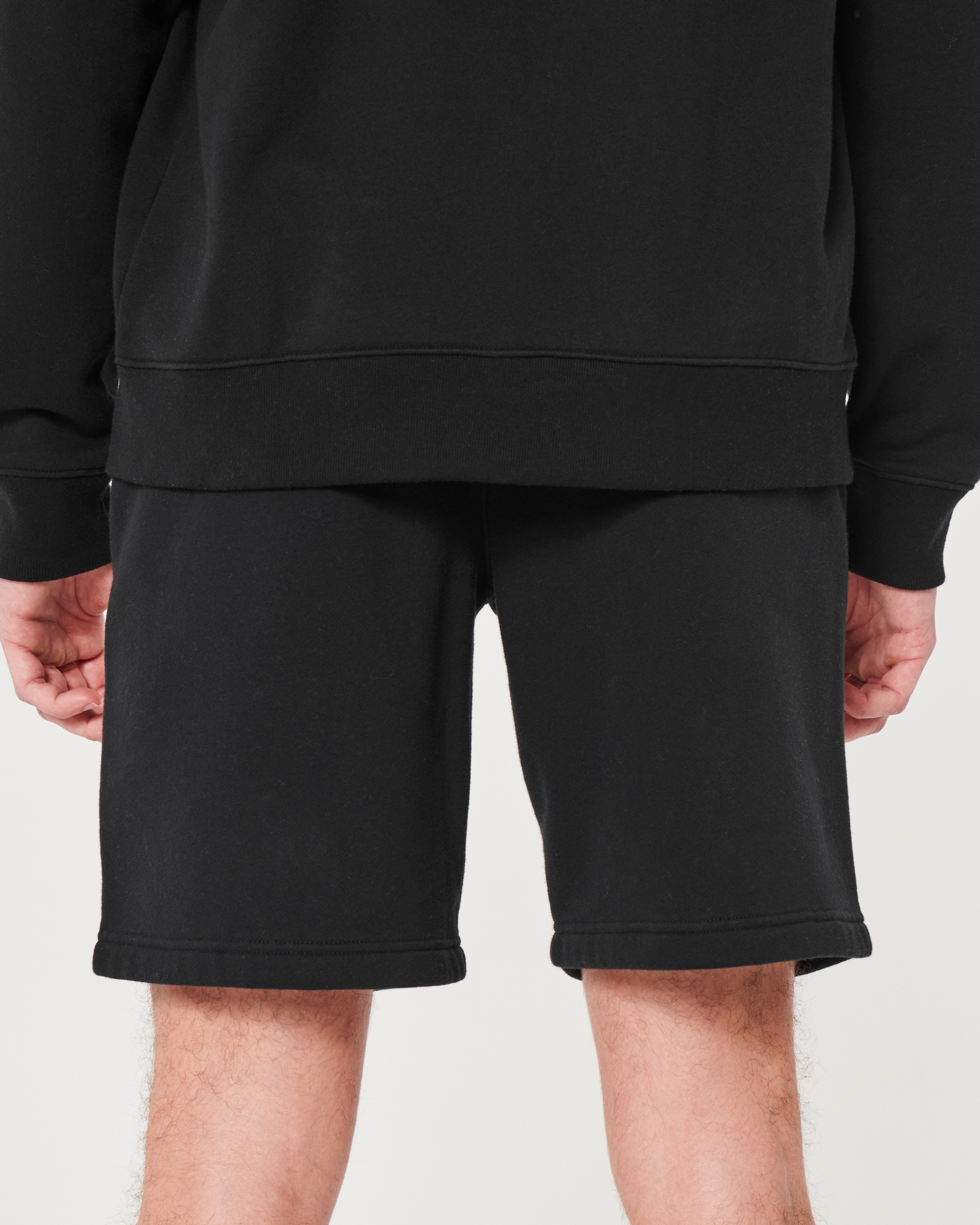 Hollister Men's Applique Graphic Logo Fleece Jogger Sweat Shorts 9 XS S M  L XL
