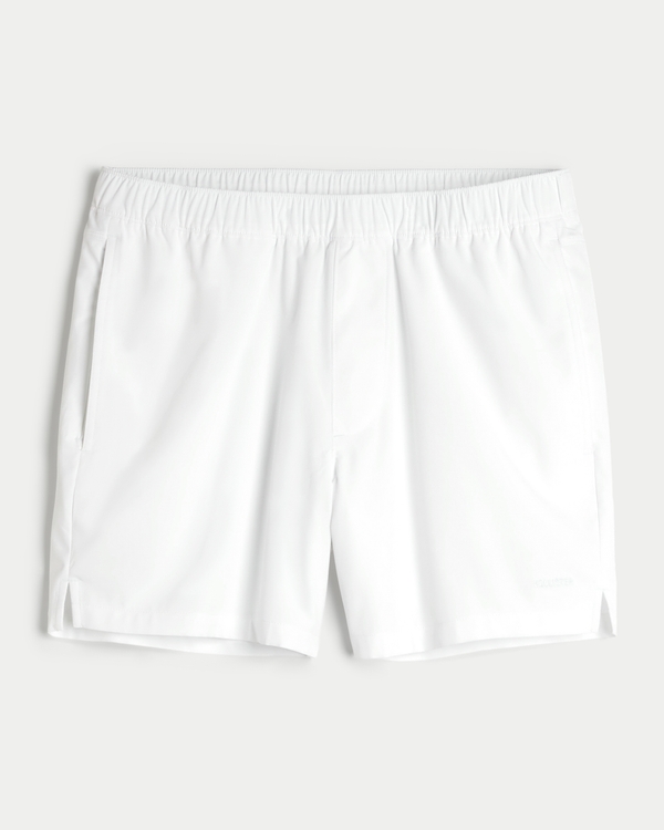 Hybrid Active Shorts 5", White