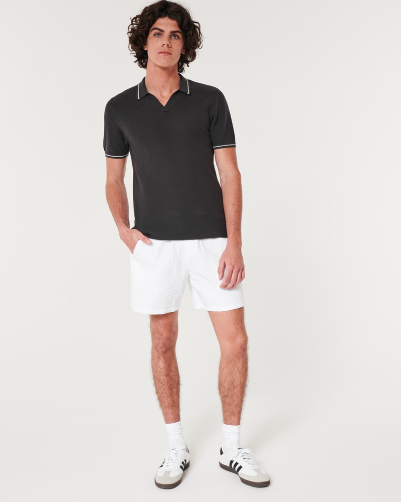 Seersucker Shorts 7"