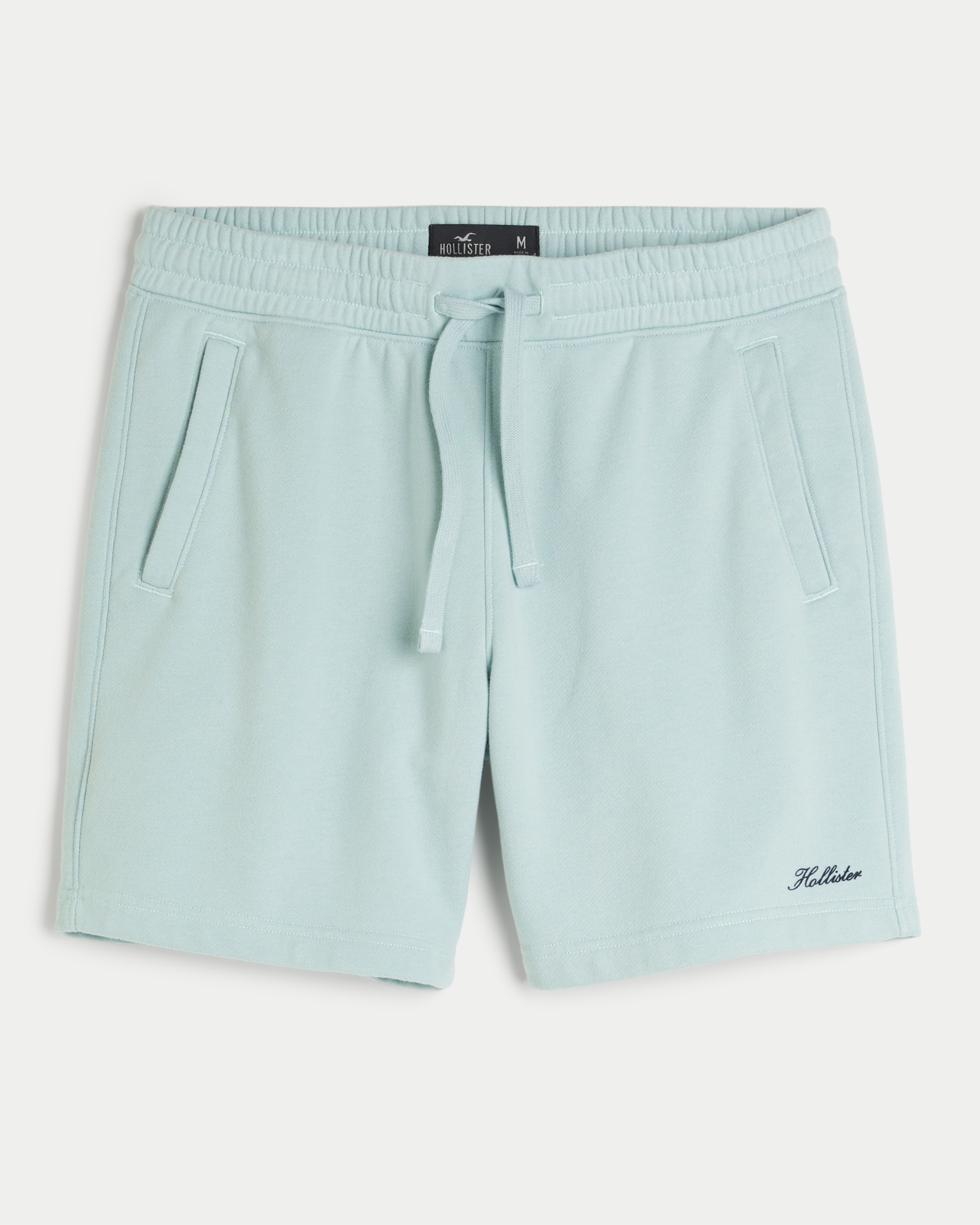 Men s Fleece Logo Shorts 7 Men s Sale HollisterCo