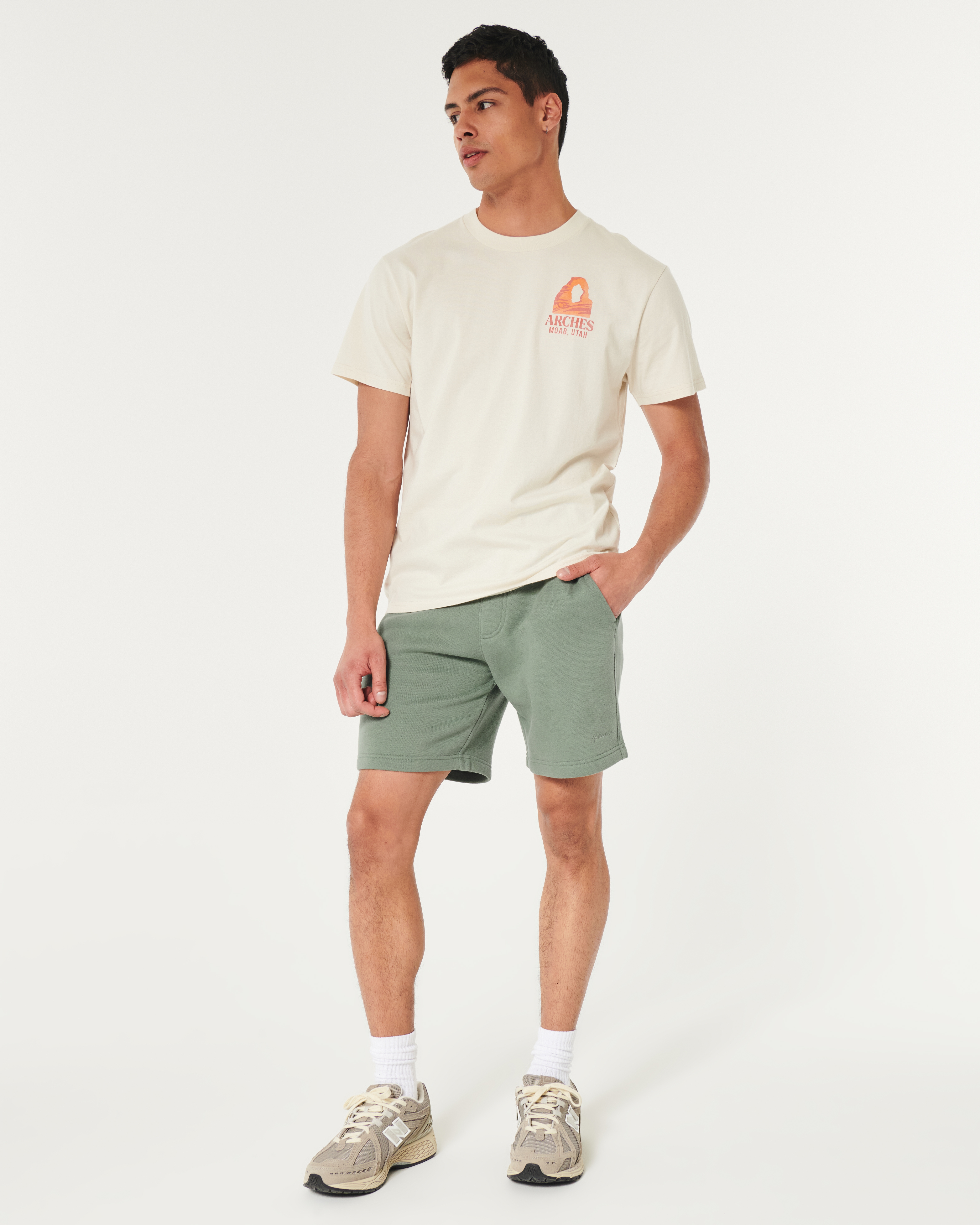 Hollister classic clearance fleece shorts