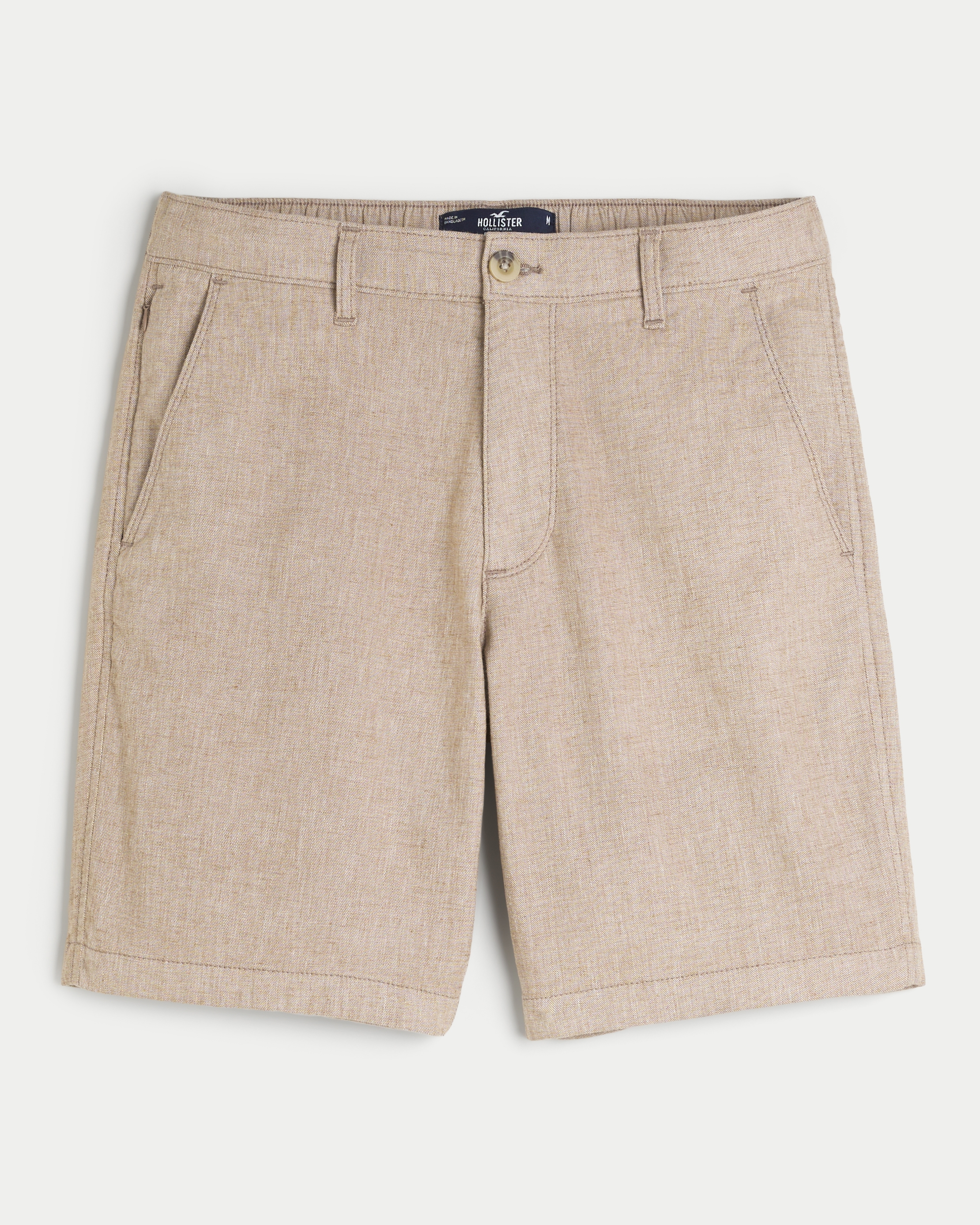 Men's Classic-fit deals Flat-Front Linen Short-9