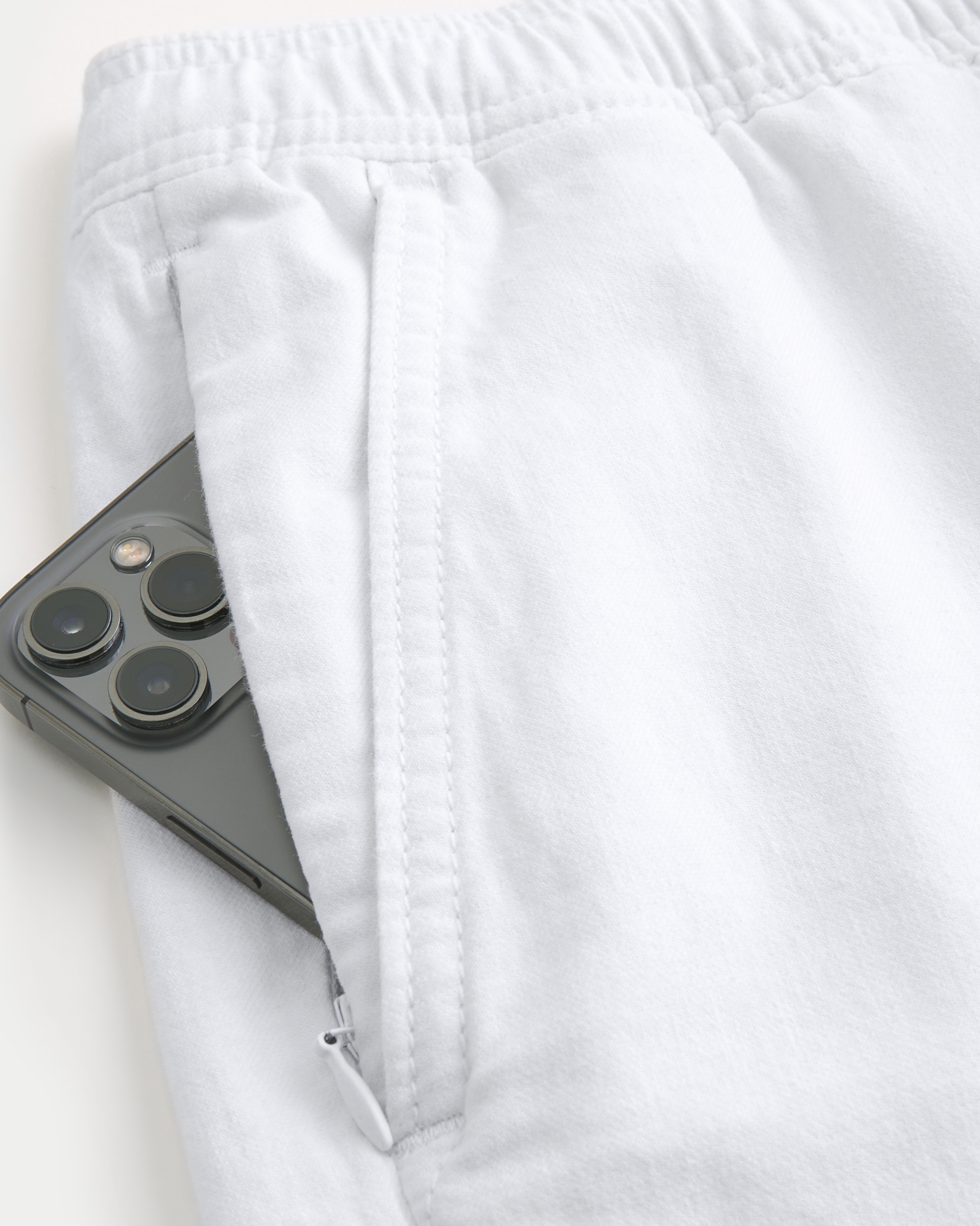 Linen-Blend Pull-On Shorts 7"