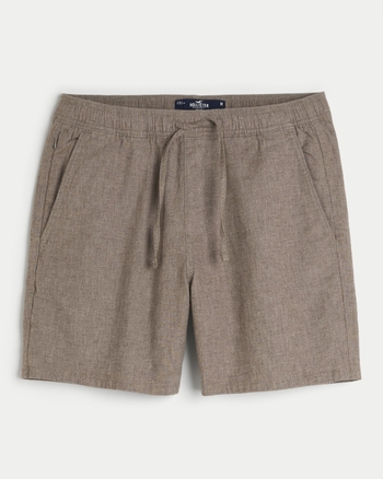 Hollister khaki shorts mens discount