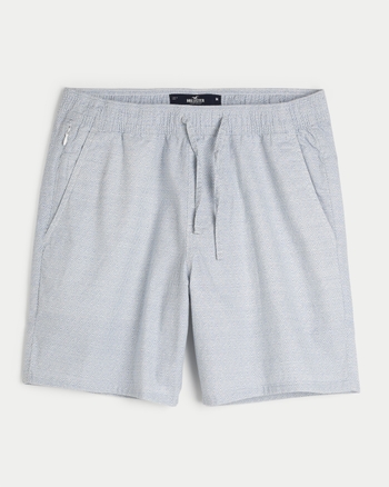 Men's Woven Linen Blend Shorts 7