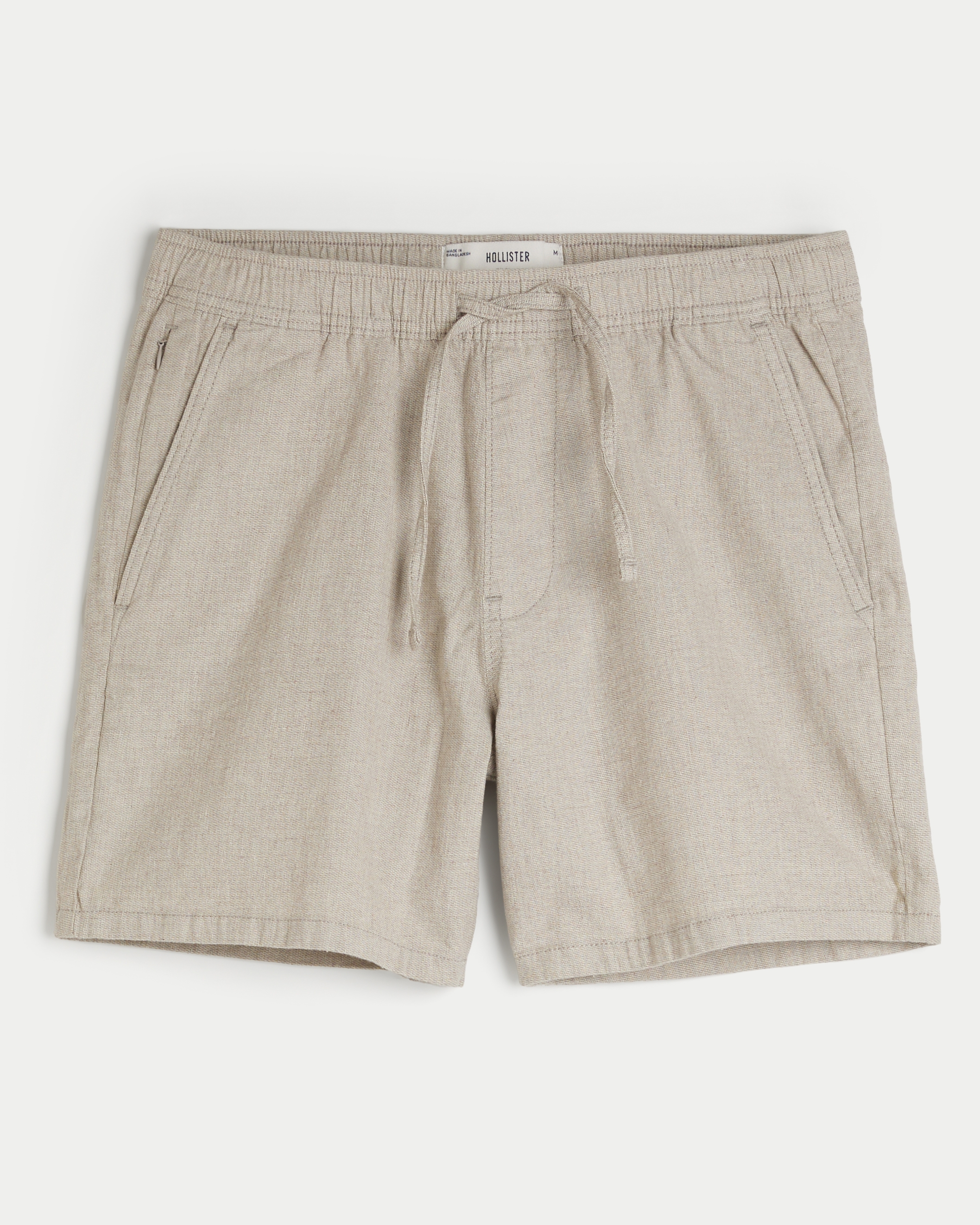 Linen-Blend Pull-On Shorts 7