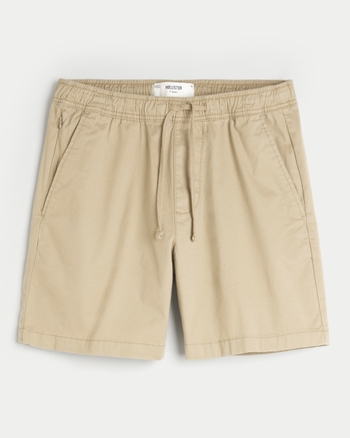 Men s Twill Pull On Shorts 7 Men s Clearance HollisterCo