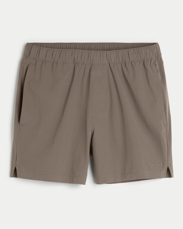 Hybrid Active Shorts 5", Brown