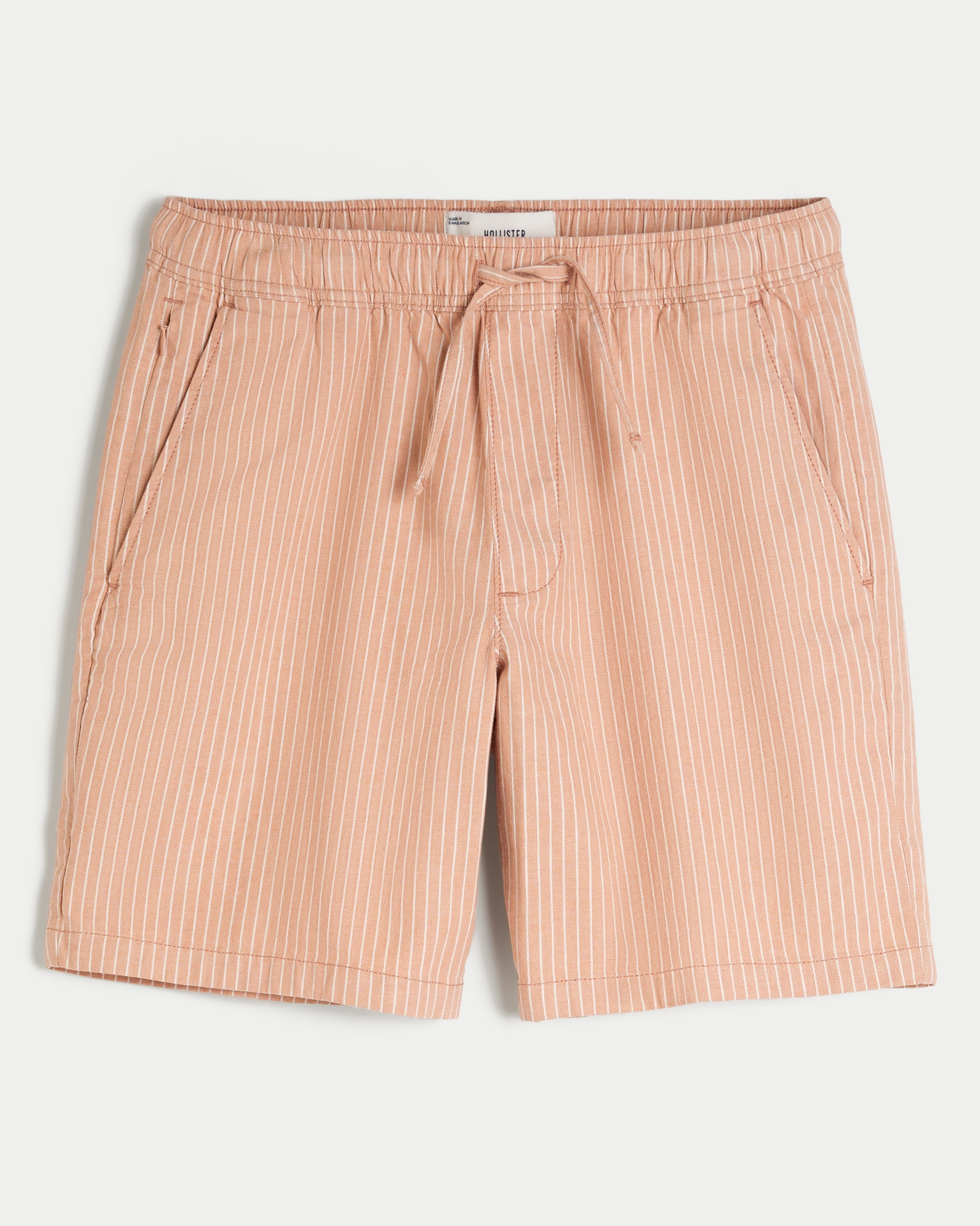 Flex-Waist Linen-Blend Pull-On Shorts 8