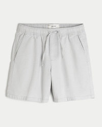 Above-the-Knee Linen-Blend Shorts