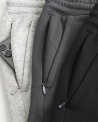 Hollister Feel Good Fleece Mid-Thigh Fleece Logo Shorts 3-Pack