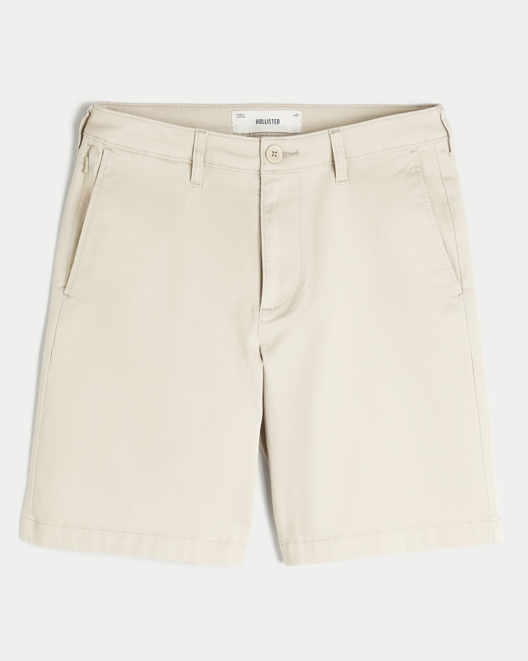 At-the-Knee Twill Shorts