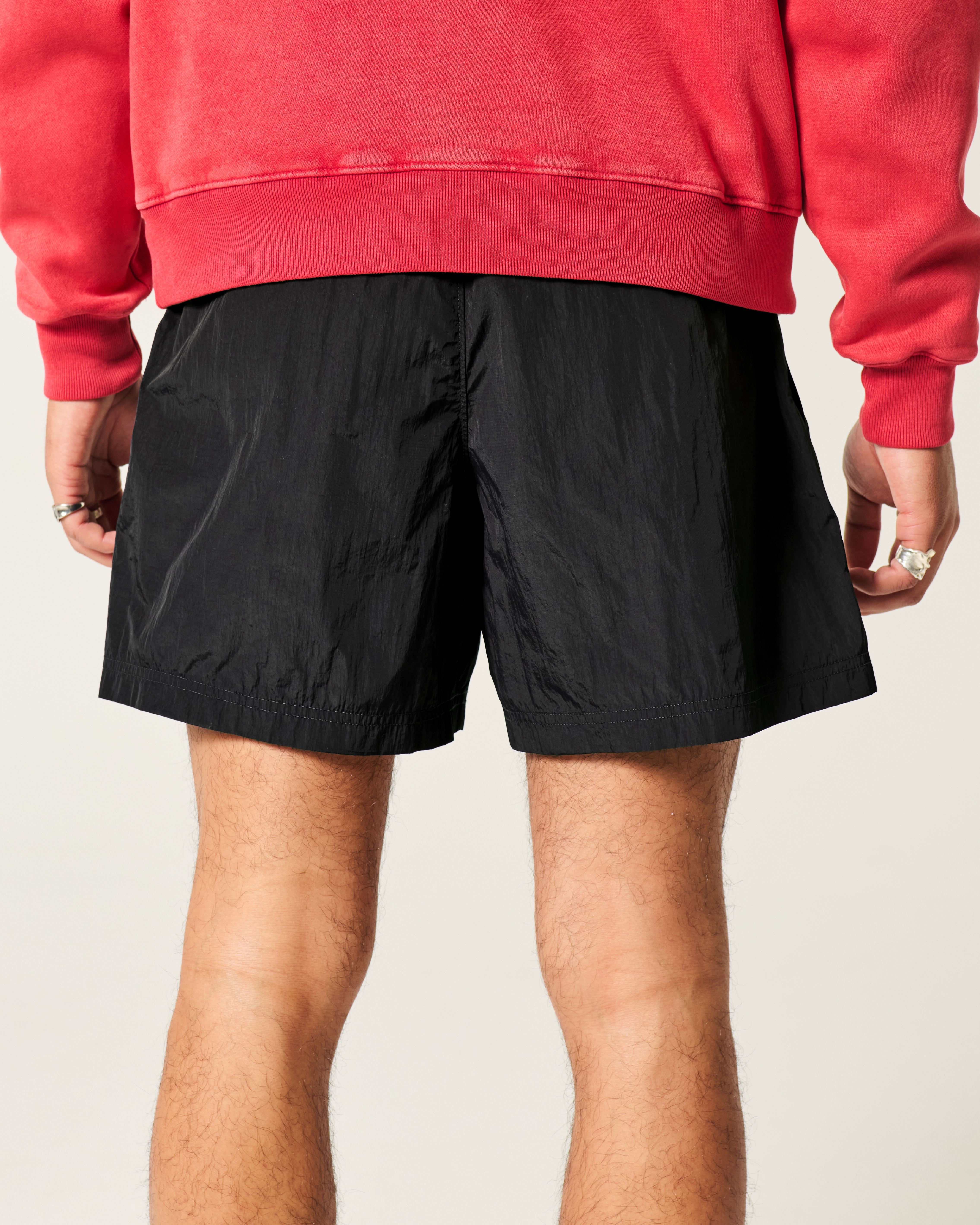 Mid-Thigh Baggy Soccer Shorts