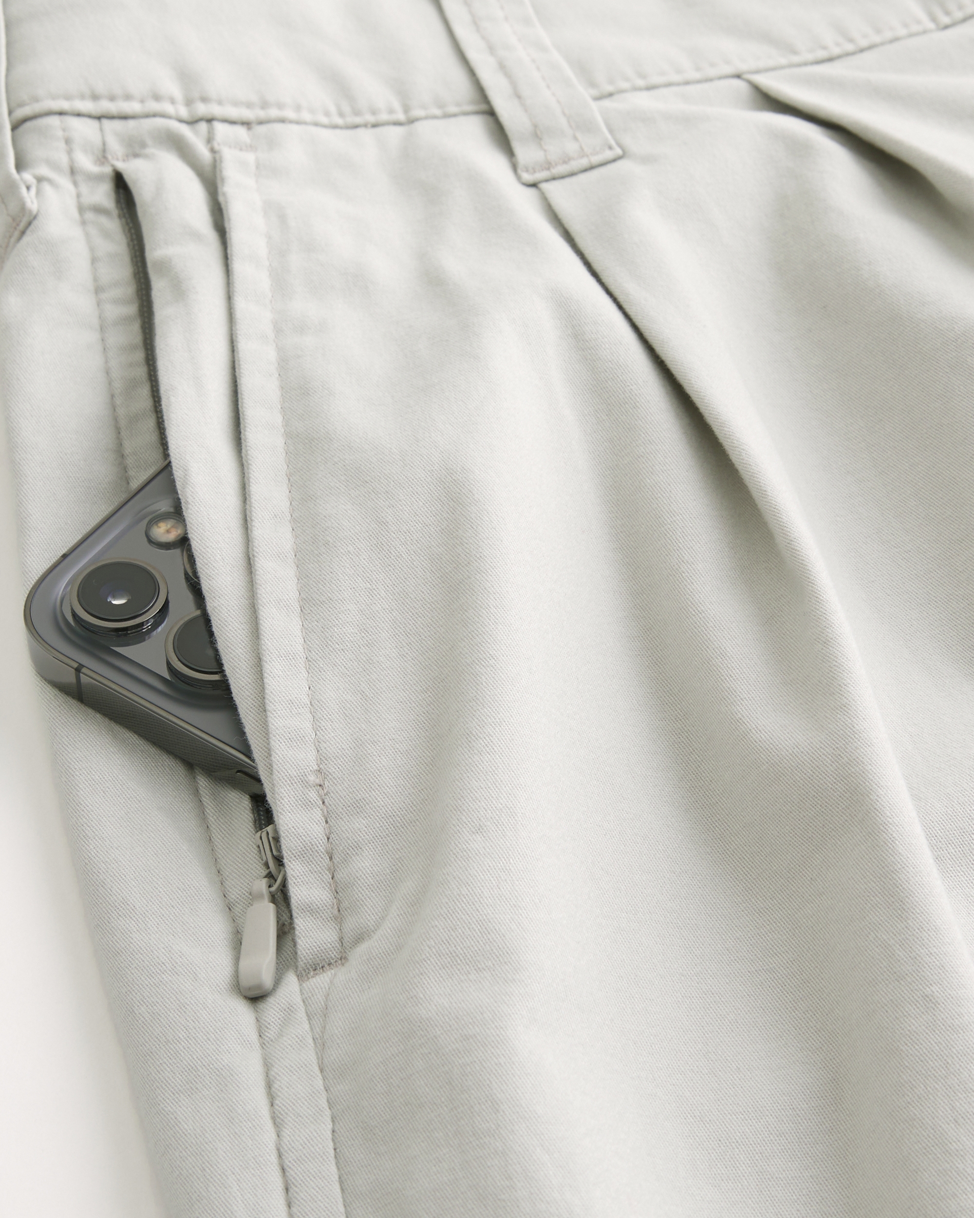 Above-the-Knee Baggy Bermuda Flex Waist Shorts