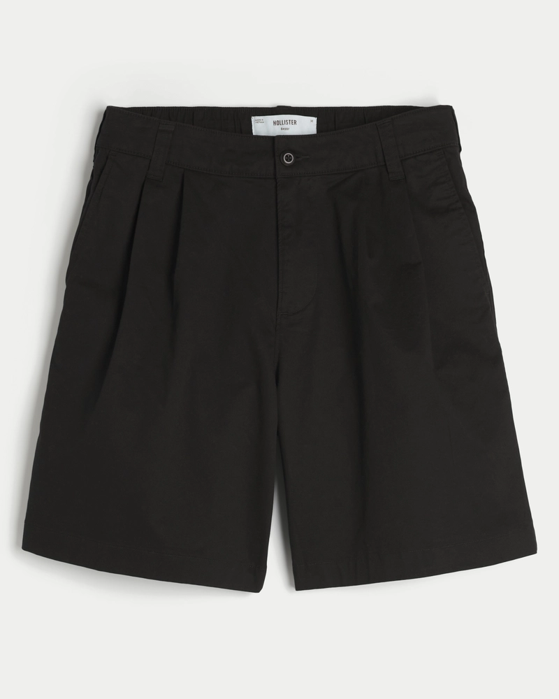 Über das Knie gehende Baggy Bermuda Flex Waist Shorts