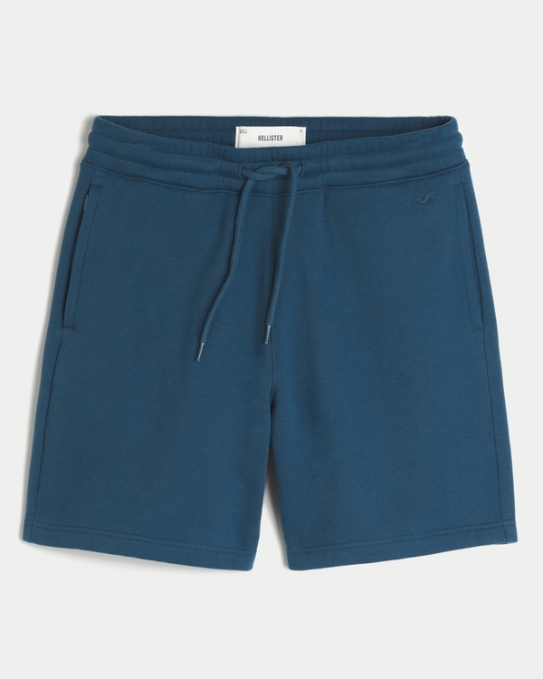 Above-the-Knee Fleece Icon Shorts, Dark Teal view 1