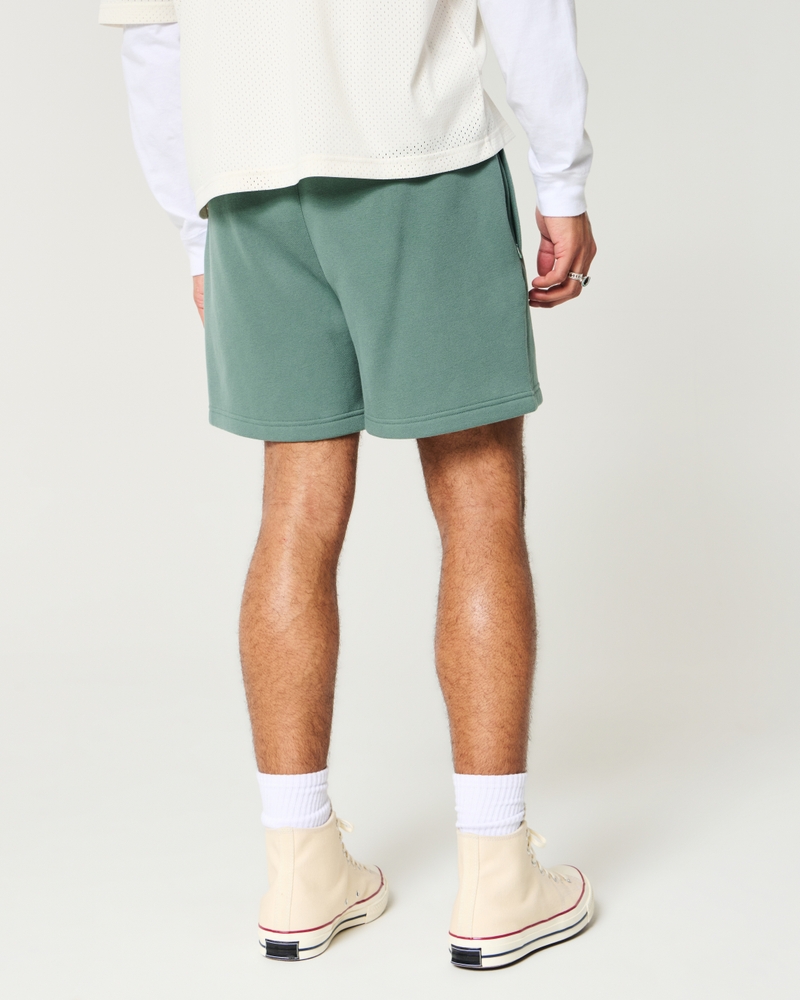 Hollister Feel Good Fleece Mid-Thigh Loose Shorts