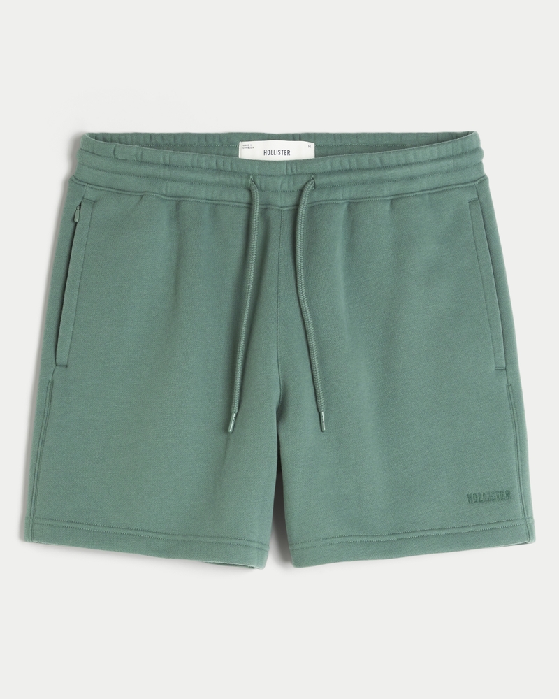 Hollister Feel Good Fleece Mid-Thigh Loose Shorts