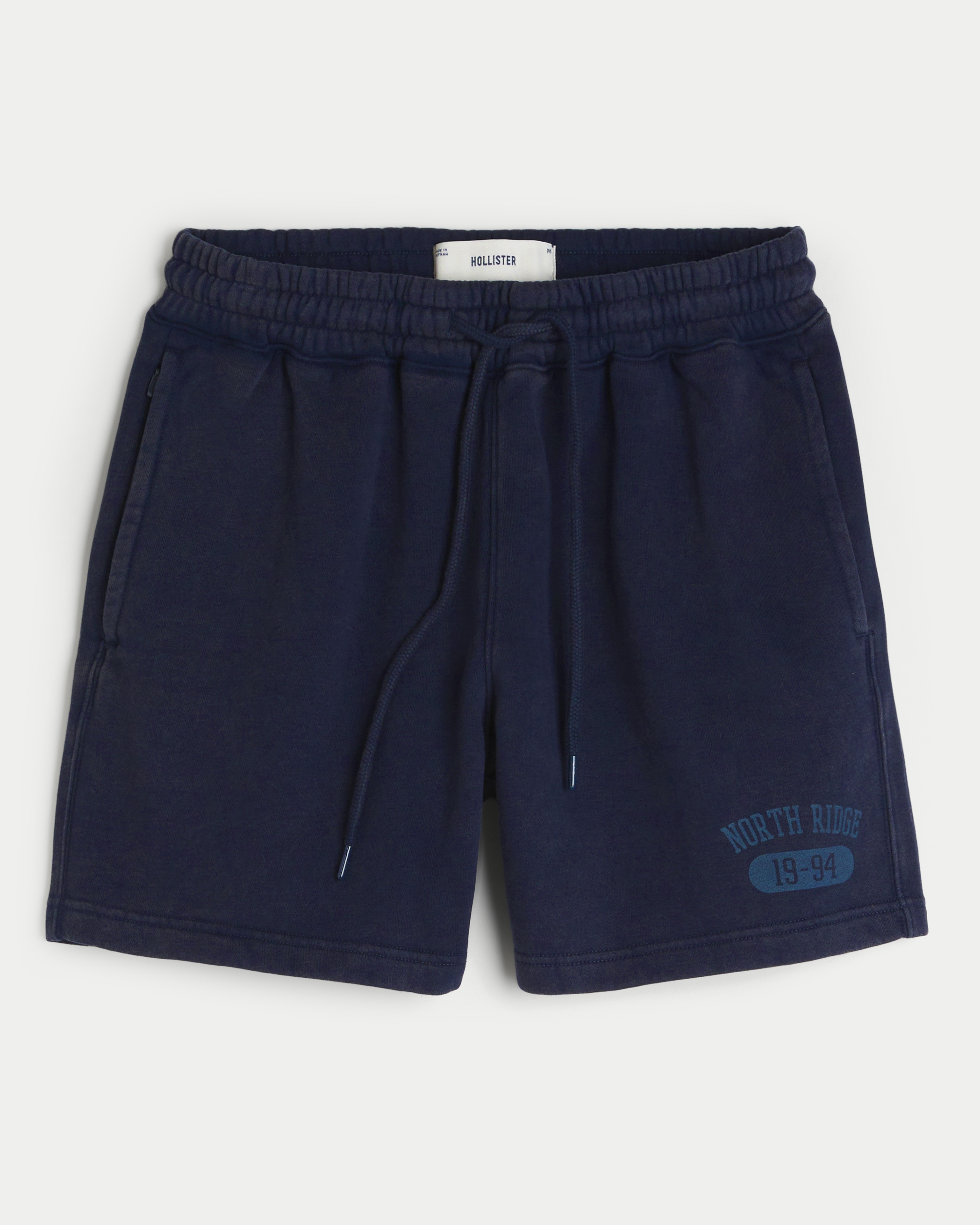 Mid-Thigh Graphic Loose Fleece Shorts