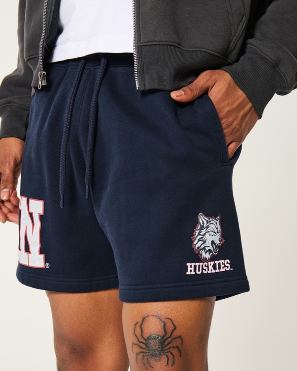Mid-Thigh Fleece UConn Huskies Graphic Shorts