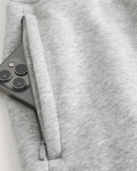 Mid-Thigh Loose Fleece Shorts