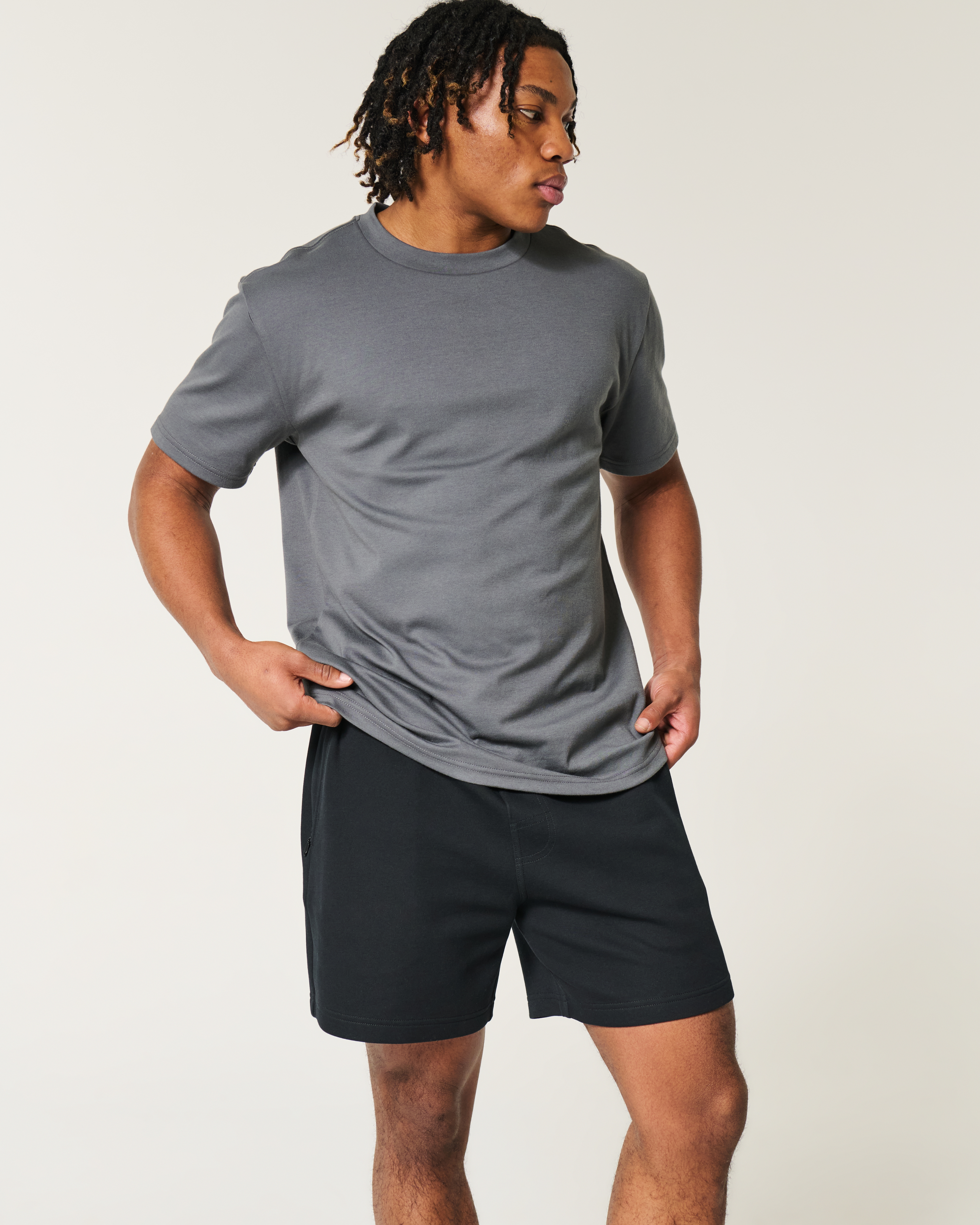 Mid-Thigh Cooling Fleece Shorts