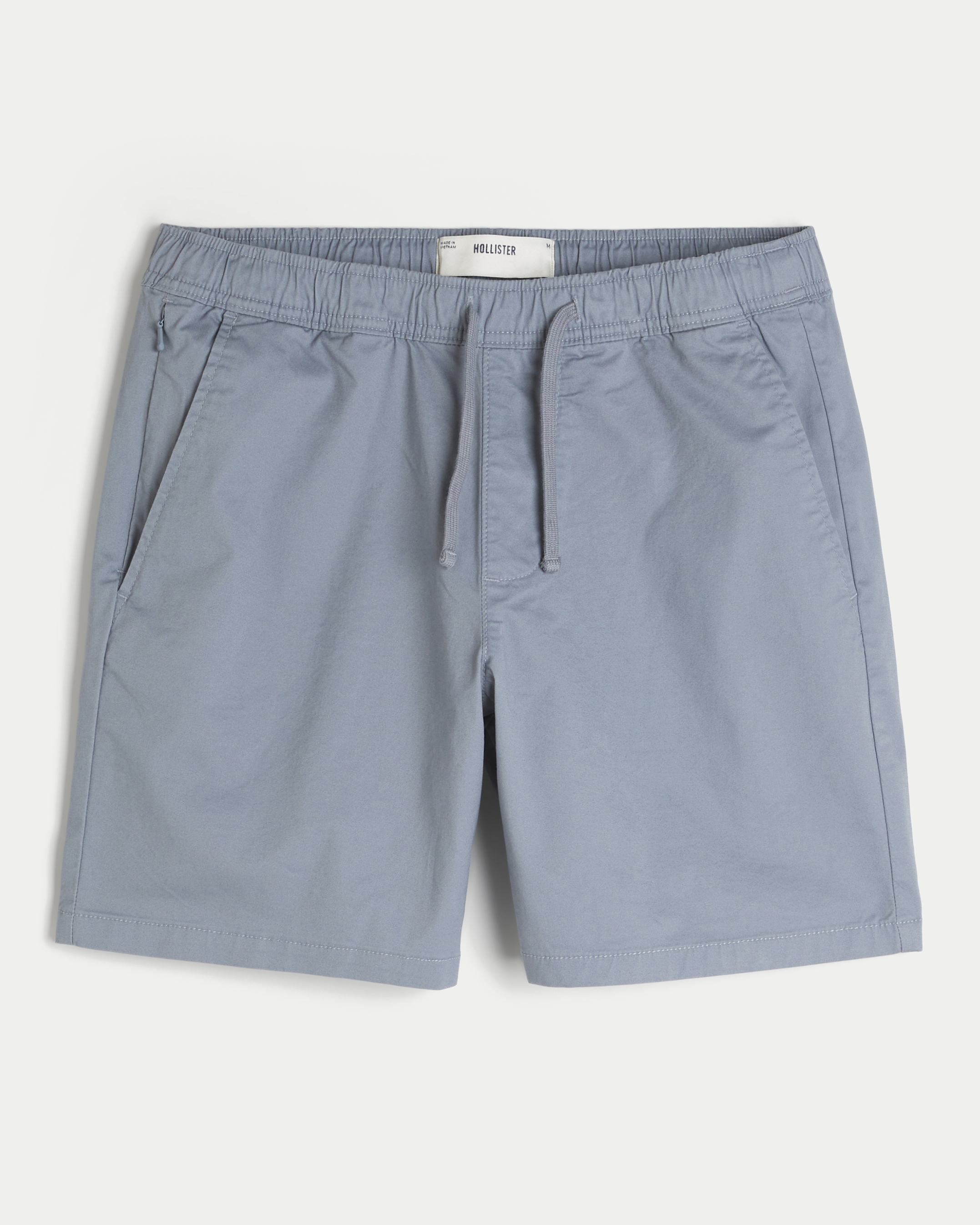 Above-the-Knee Twill Pull-On Shorts