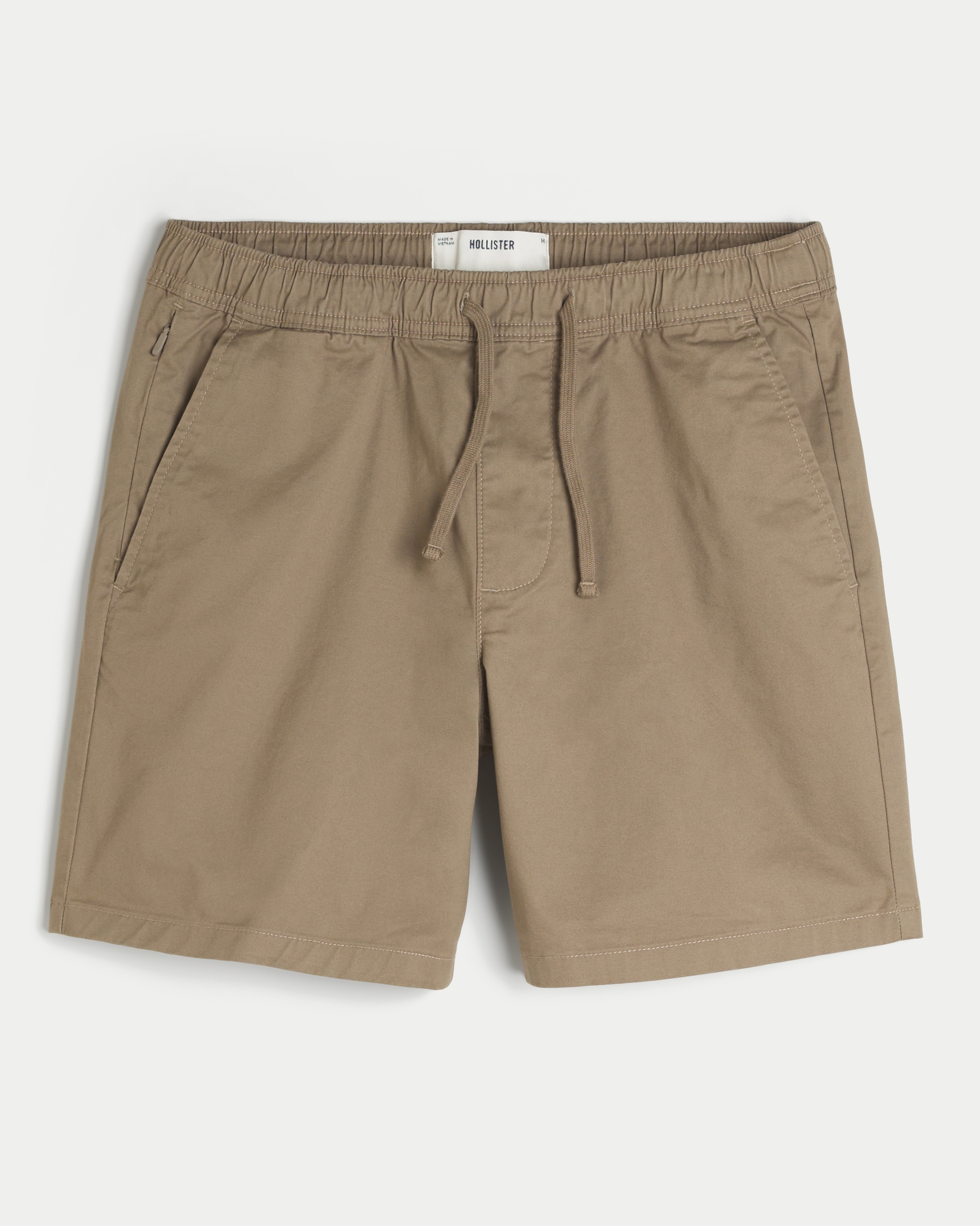 Above-the-Knee Twill Pull-On Shorts