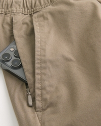 Above-the-Knee Twill Pull-On Shorts