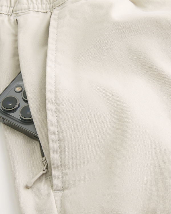 Above-the-Knee Twill Pull-On Shorts