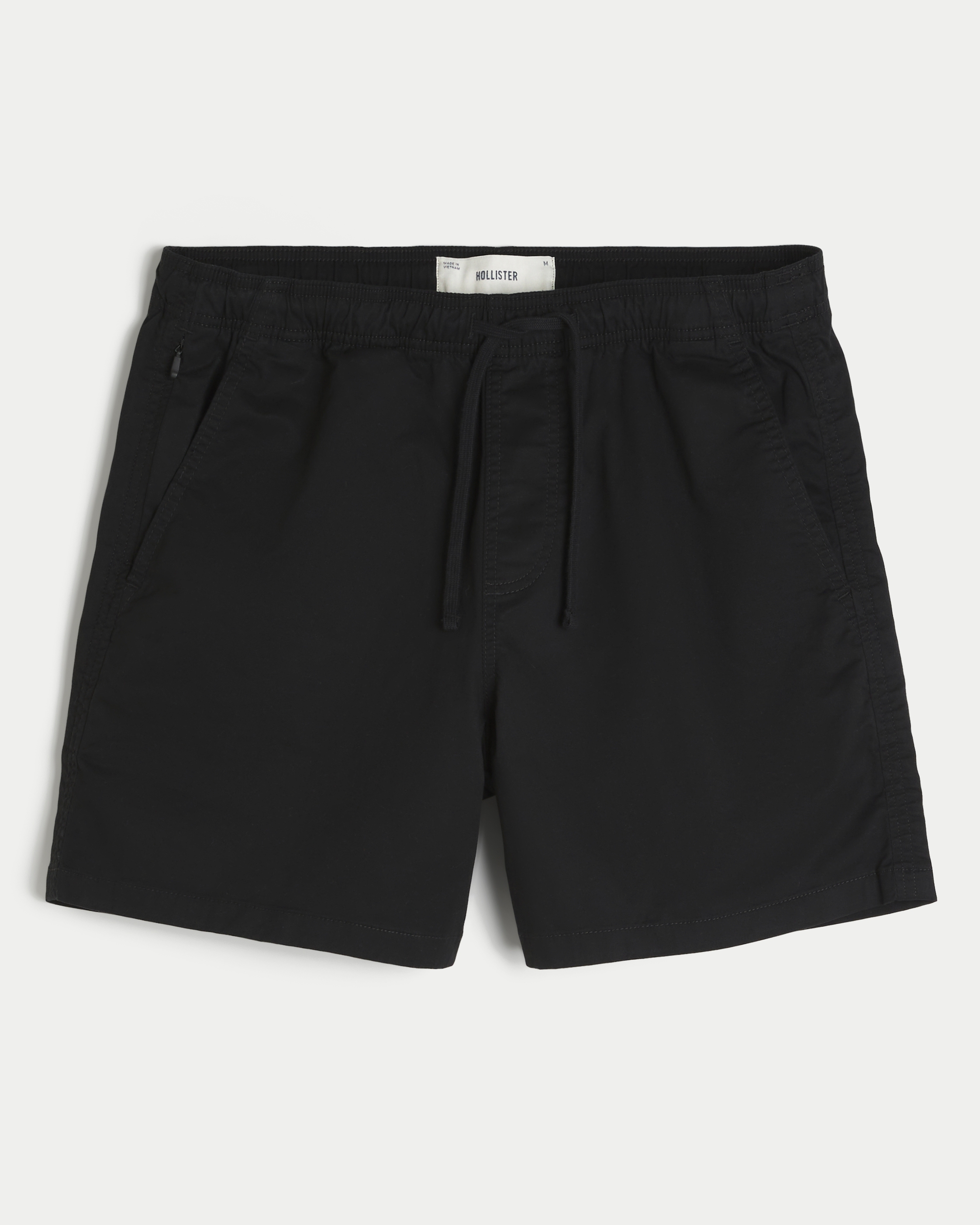 Mid-Thigh Twill Pull-On Shorts