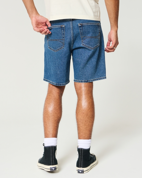 Above-the-Knee Loose Denim Shorts