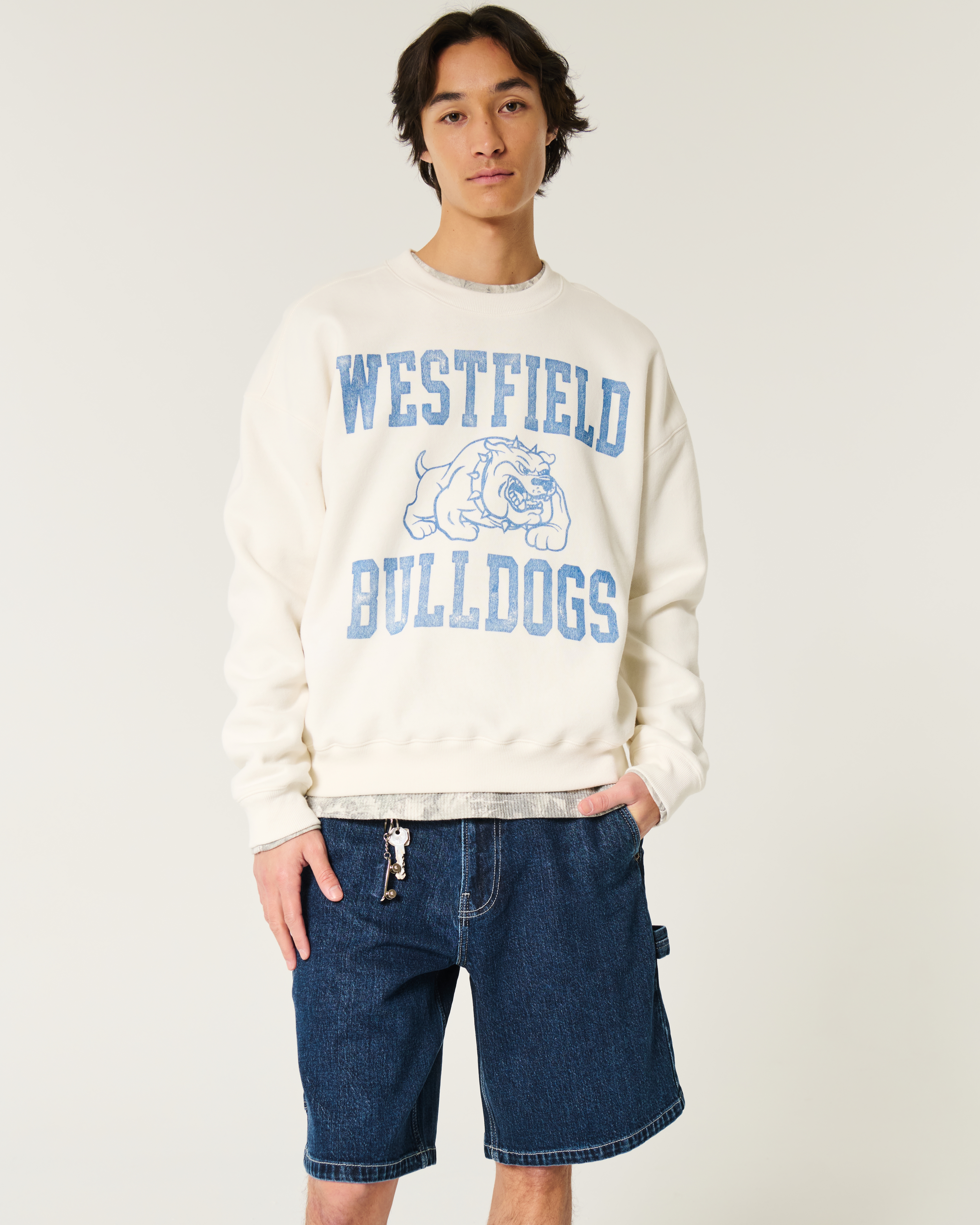 Baggy Denim Painter Shorts