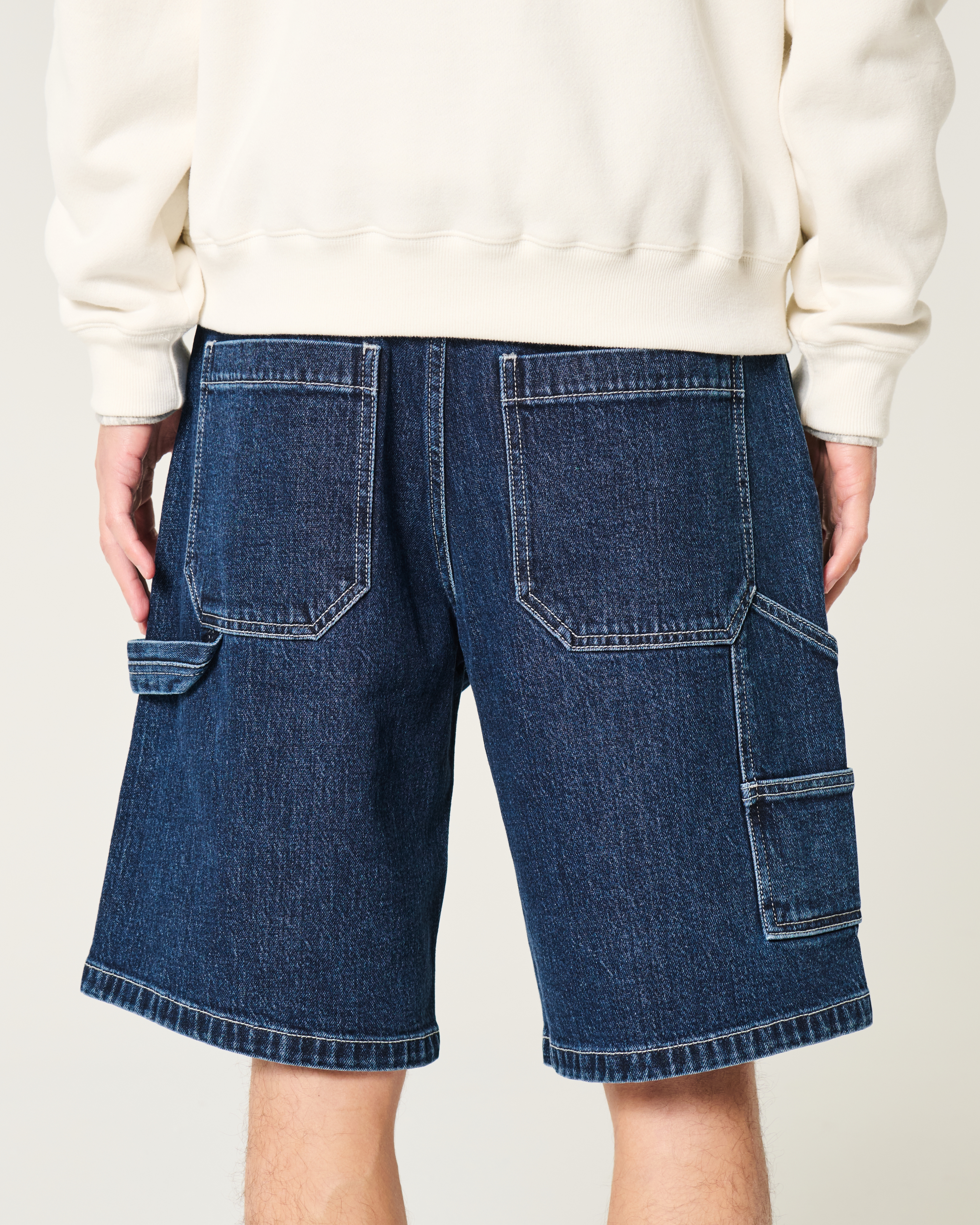 Men's Washed Black Baggy Denim Shorts | Men's Bottoms Men's Washed Black Baggy Denim Shorts | Men's Bottoms