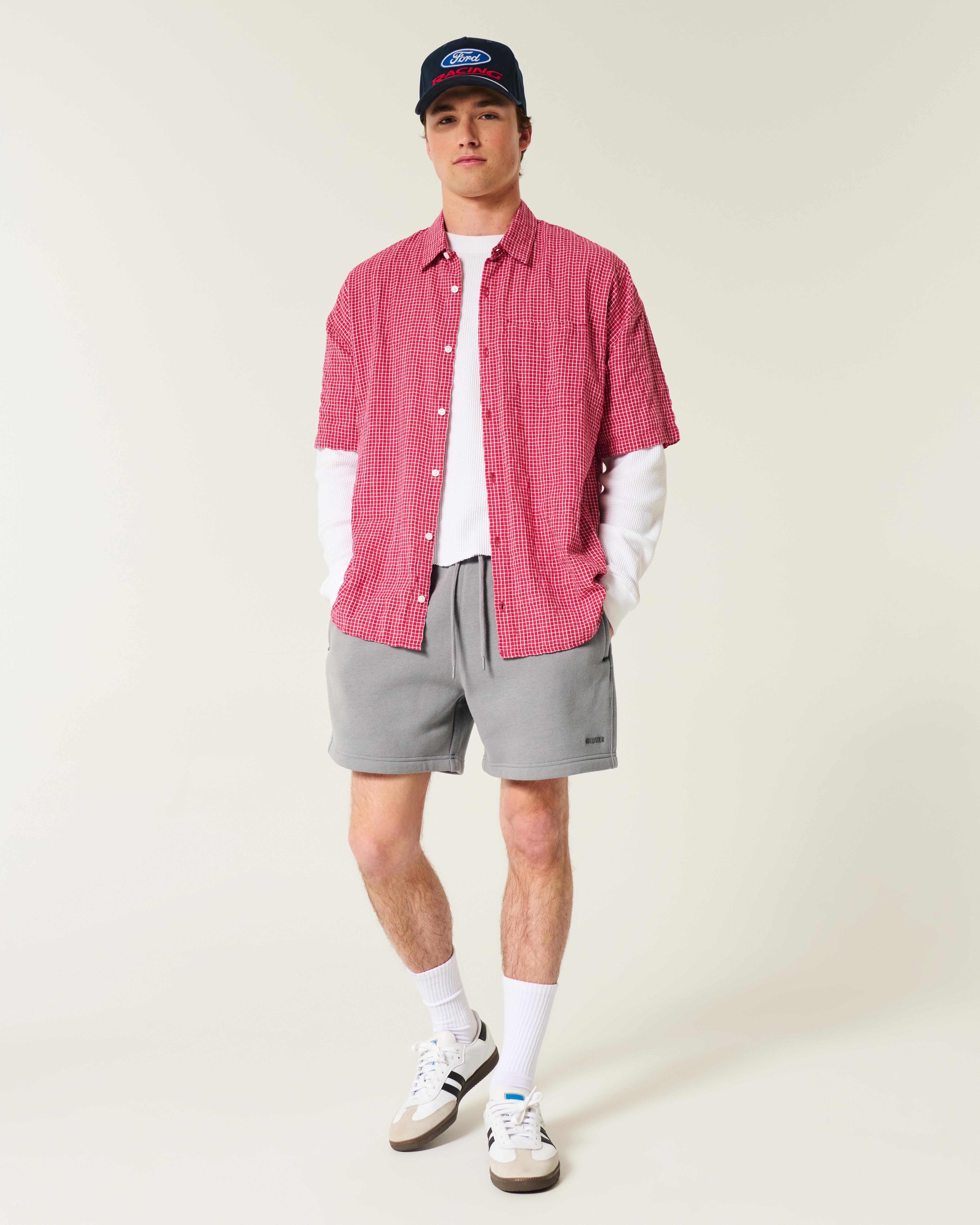 Mid-Thigh Loose Shorts