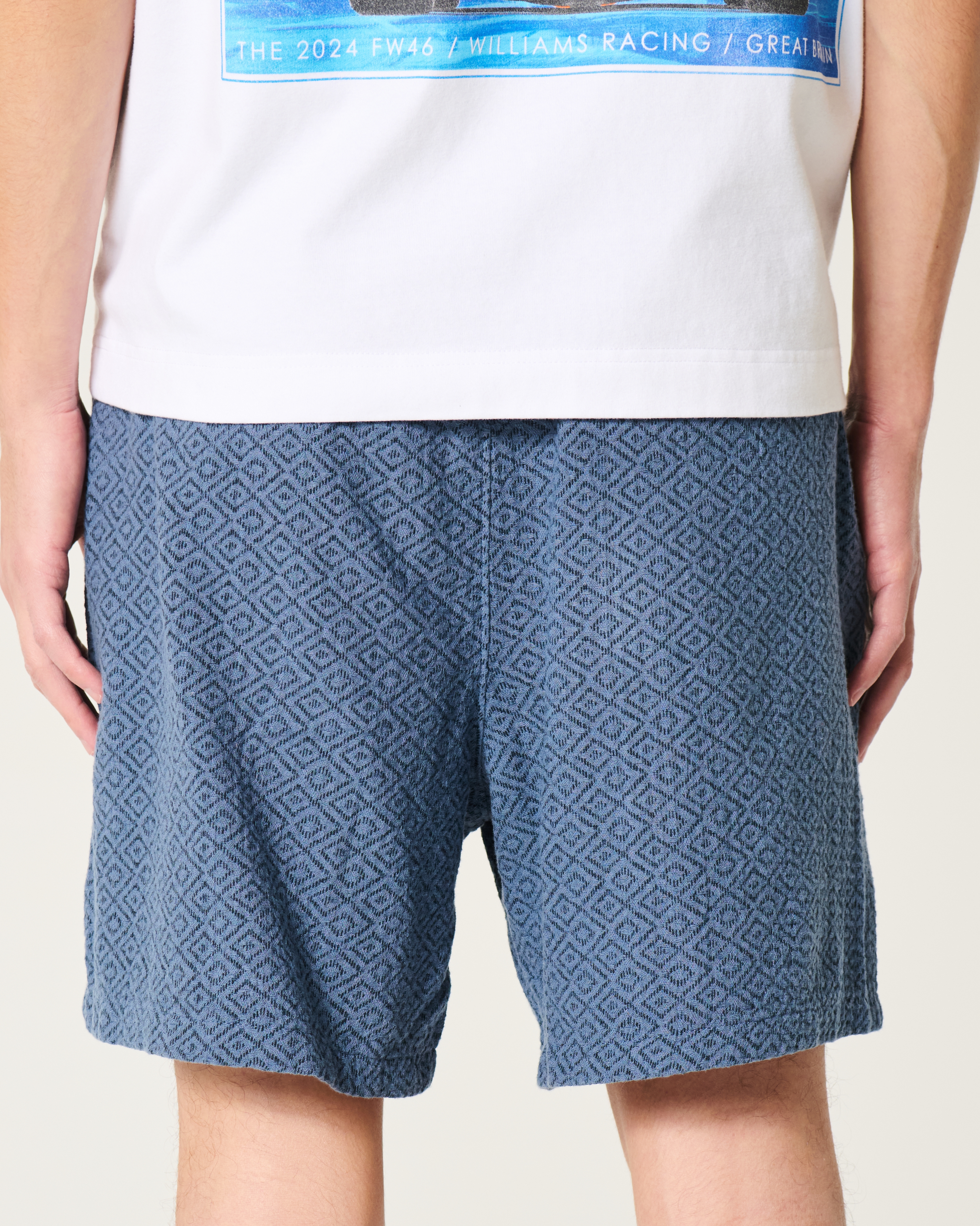 Linen-Blend Pull-On Shorts