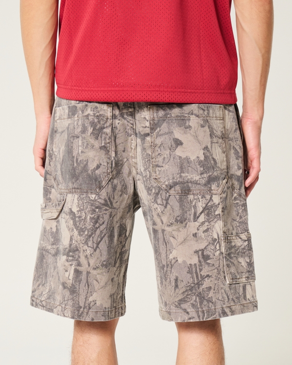 Camo Baggy Painter Jean Shorts