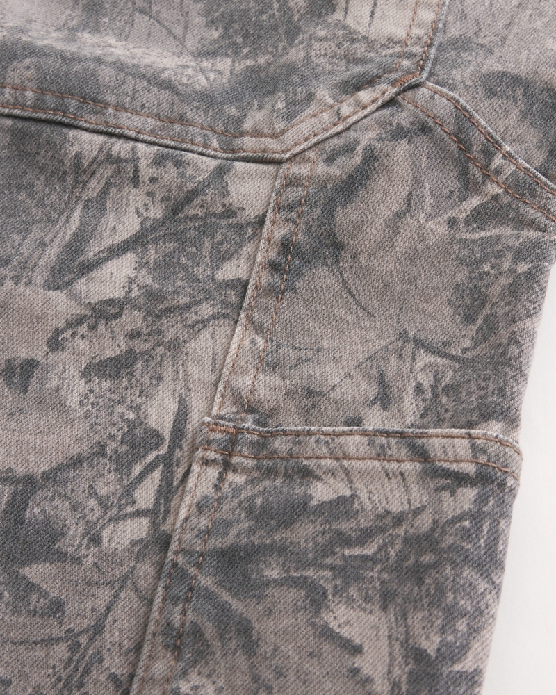 Camo Baggy Painter Jean Shorts