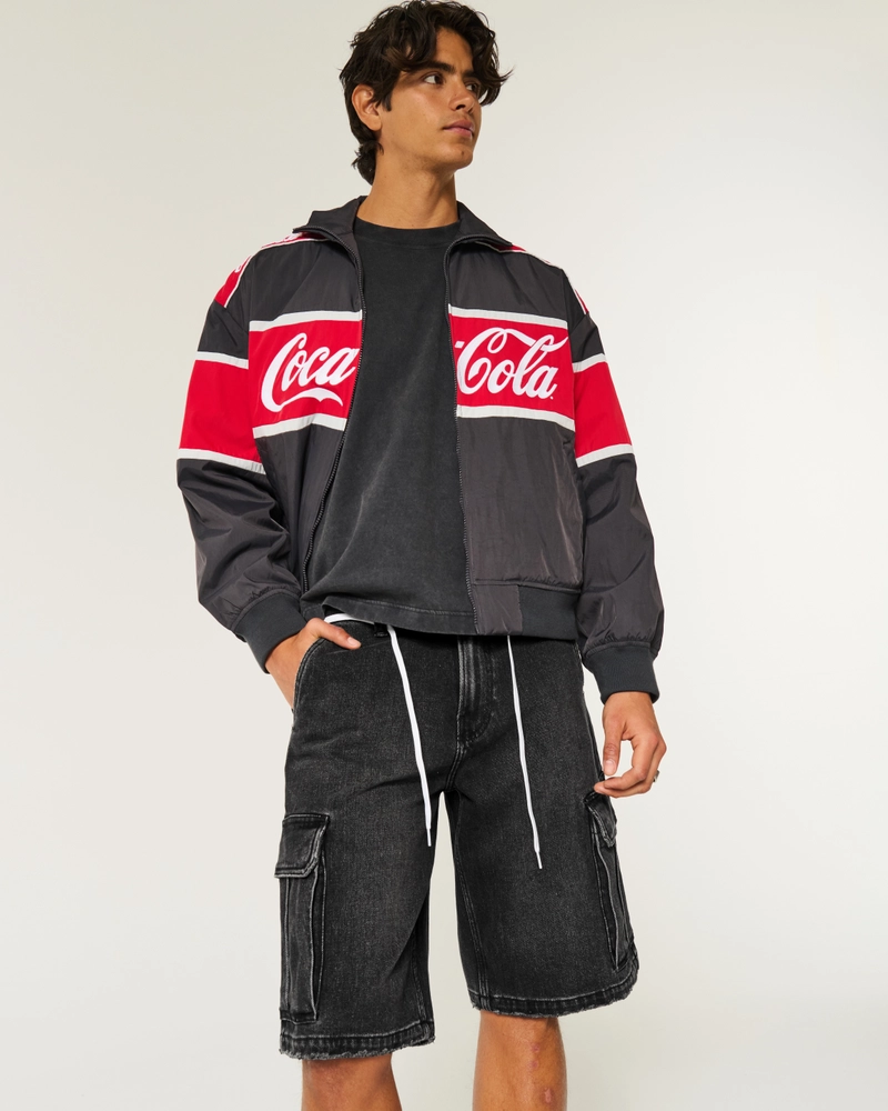Baggy Cargo Jean Shorts